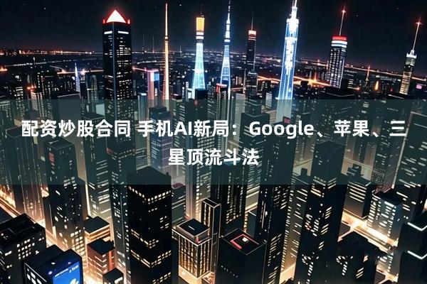 配资炒股合同 手机AI新局：Google、苹果、三星顶流斗法